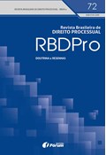 REVISTA BRASILEIRA DE DIREITO PROCESSUAL - RBDPRO Nº 72                                                                                                                                                                                                         